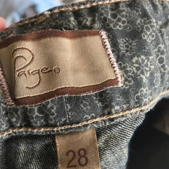 Paige Dark Wash HH Boot Denim Jeans - Picture 12 of 13